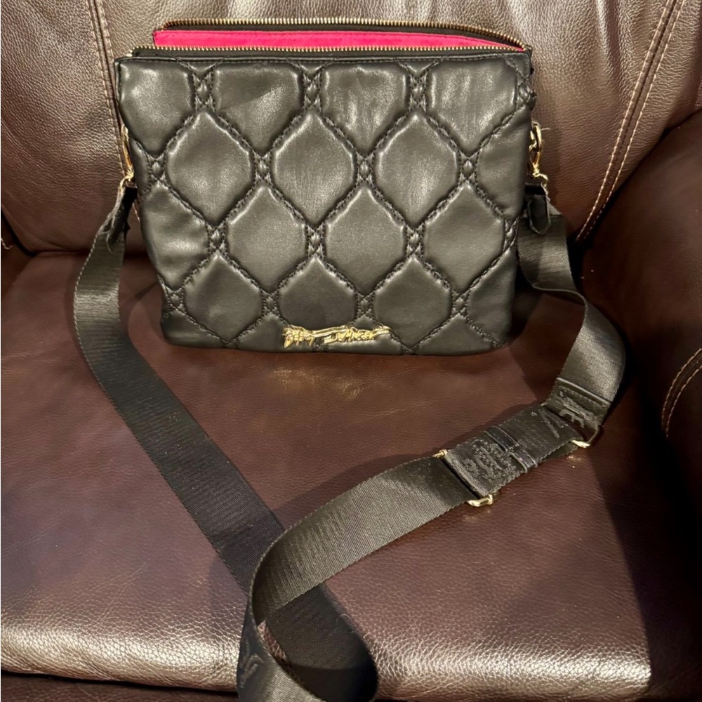 Black Quilted Crossbody Bag